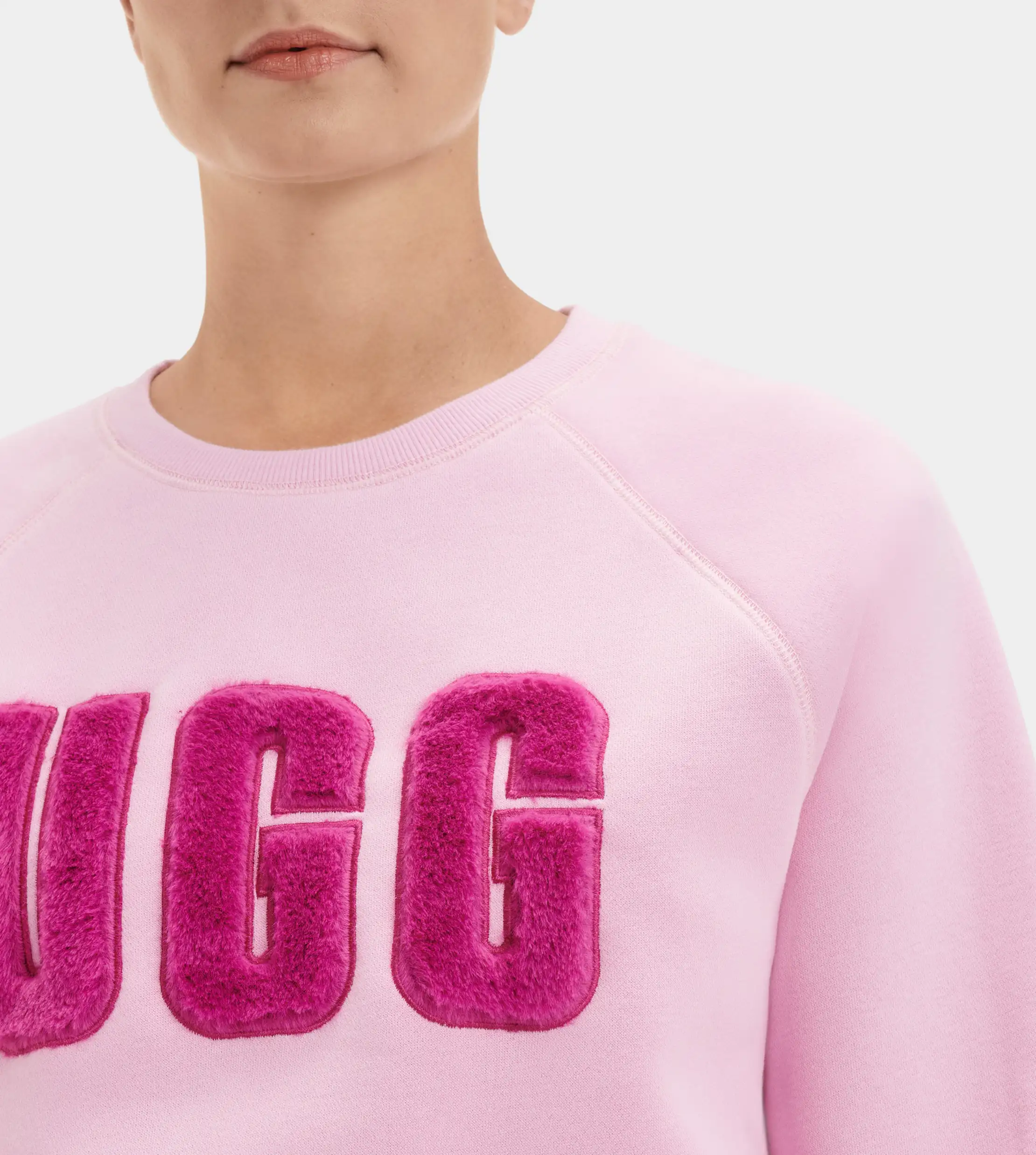 NEW 100% UGG Women's Madeline Fuzzy Logo Sweatshirt Soft